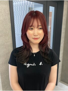 ヘア サークル ジープ 石井店(hair circle geep) レイヤーカット×ルーツカラー