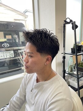 キューカンバー(CUCUMBER) メンズ【スパイキーショート×テーパーフェード】