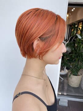 salon de MiLK 札幌大通店【サロン ド ミルク】 夏に向けて派手髪に♪♪退色も可愛いオレンジヘア