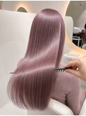 茨木ハイトーン×ケアブリーチピンクアッシュ