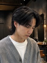 ルードノエル(Rue de noel)&nbsp;Men's/ショート/センターパート/ダークブラウン