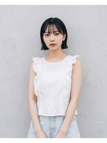 ズール 稲田堤店(ZU LU)&nbsp;黒髪ミニボブ×シースルーバング