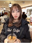 顔まわり小顔カットミディアムレイヤー