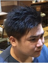 リブウェル ヘア ワークス 北千住(Livewellhair works) ダークブルーショート