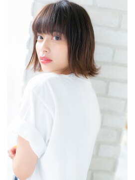 カノン(canon) 【canon 下北沢】小顔外ハネセット☆耳かけの切りっぱなしボブ
