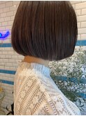 可愛さとかっこよさの両面あるココアブラウンミニボブ♪