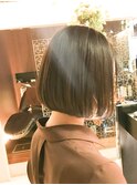 ２０代３０代４０代大人可愛いシンプルボブ