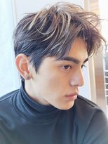 グロウミドル(GROW middle)&nbsp;ハイライトカラー×大人カッコいいアップバング　野村恵子