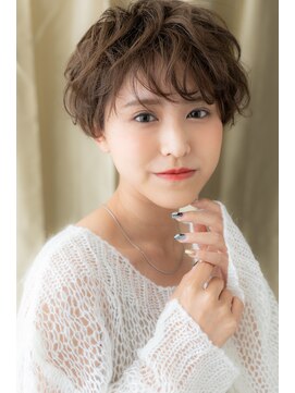 カバーヘア ブリス 大宮西口(COVER HAIR bliss) フレンチガーリーくせ毛風小顔束感ショートX大宮20代30代40代