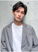 アップバングナチュラルパーマ