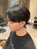 ダブル(W) センターパート/ニュアンスパーマ/コンマヘア