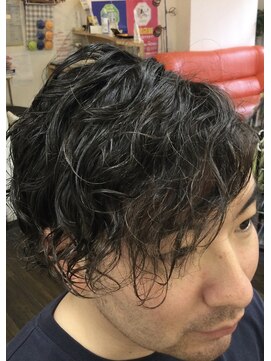 ヘアー サロン アサヒ(HAIR SALON ASAHI) メンズ70％ヒラ巻きロッドパーマ