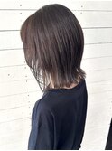 肩下きりっぱ外ハネボブ/ブリーチ無し/グレージュ