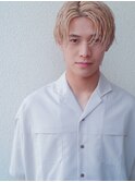 スパイキーショートニュアンスパーマ韓国マッシュハイトーン