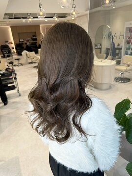 ミズチャーム(Ms.CHARM) オリーブカラー/レイヤー/韓国スタイル/イメチェン