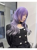 パープル×ブラックエンドカラー