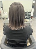 アッシュグレージュ　デザインカラー　透明感　トリートメント
