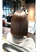 髪質改善カラー◎40代50代白髪ぼかし×大人ボブ 艶と潤い