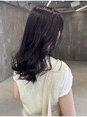 暗髪/紫/ディープパープル/レイヤーカット