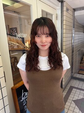 ベター(better) 大きめウェーブで作るレイヤーパーマ人気です！