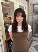 大きめウェーブで作るレイヤーパーマ人気です!
