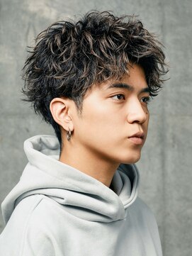 エリマ 横浜西口(elima) 横浜西口ツイストパーマメンズスパイラルパーマフェザーショート