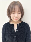 Say.切りっぱなしボブ外ハネボブくびれボブアッシュブラック青山