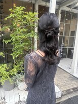 ラウブロッサム 大宮西口店(Lau Blossom) ハーフアップ お団子ヘア