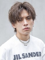 シティ(CITY)&nbsp;フェザーパーマショートセンターパートワイルドパーマガイルヘア