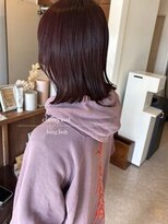 パル バイ ラベスト(Pal by lovest)&nbsp;パツっと♪切りっぱなしボブ×チェリーレッド