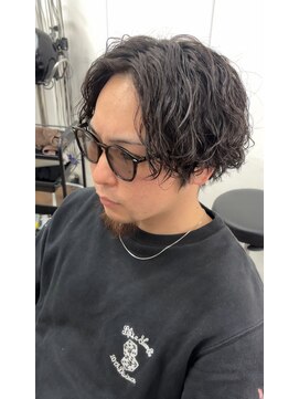 センターパート/ツイストスパイラルパーマ