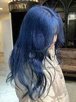 ノラ ヘアーサロン(NORA HAIR SALON)&nbsp;青髪ロングレイヤー