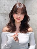 黒髪カタログココアベージュ小顔オリーブグレークラゲヘアー博多