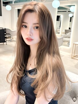 マインバイアフロートギンザ(MYNE by AFLOAT GINZA) レイヤーカット/顔周り/ミルクティーベージュ