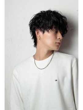 リップス 心斎橋(LIPPS) 波巻きパーマ×ショートマッシュウルフ