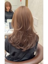 ロンド レア 天神大名店(Lond Le’a) 10代20代30代ミディアムレイヤー似合わせカット大人ガーリー