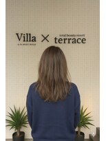 ヴィラ アンド テラス(Villa X terrace) 髪質改善/縮毛矯正/酸性ストレート/ヘッドスパ/白髪染め