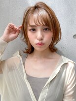リヤン 表参道(lyann) サイドバングピンクベージュモテ髪大人可愛いワンカール美髪
