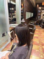 シャンプーボーイ 佐賀(SHAMPOO BOY)&nbsp;年齢を忘れさせてくれる、上品白髪ぼかしセミロング