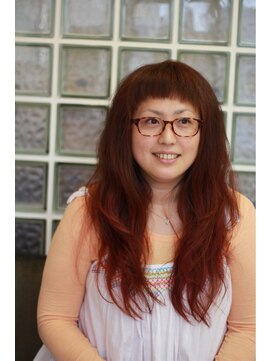 ヘアスパ ポイントハチヨン(HAIR×SPA point84) グラデーションカラー・ロングスタイル短めバング