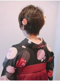 ショートスタイルでできるパーマ風アレンジ