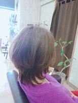 アトリエエス(Atelier es)&nbsp;くびれレイヤーボブ×暖色系カラー