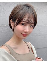 ミィ 表参道(mee.)&nbsp;【mee.】ハセガワヒトシ　丸みショート　夏　ミルクティー