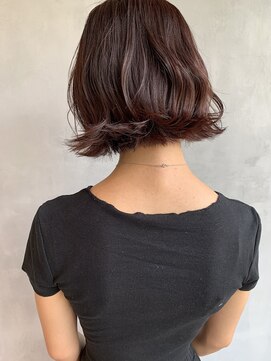 キチ(kichi.) [kichi.] ピンクアッシュ×切りっぱなしボブ