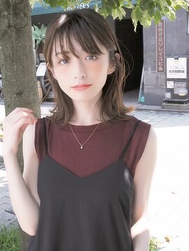 エラマ ヘアメゾン(elama hair maison) 【elama】ウザバング×耳掛けボブ2