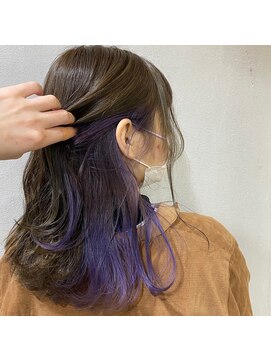 モノ(mono) 【mono  柏】インナーカラーヴァイオレット×シルバーアッシュ