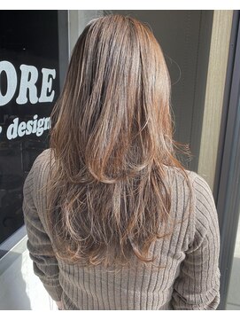 フィオーレ ヘアデザイン(FIORE hair design) レイヤーロング/ベージュカラー
