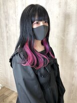 ラッズプラスエイチ(Lads+h)&nbsp;インナーカラー　韓国ヘア　ミックスカラー