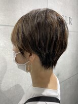 ジンジャー(GINGER) ショート×パーマ×骨格補正×大人ショート×チョコブラウン