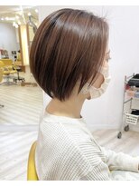 モリオ フロム ロンドン 成増店 【morio成増/米村】丸みショートマロンブラウン